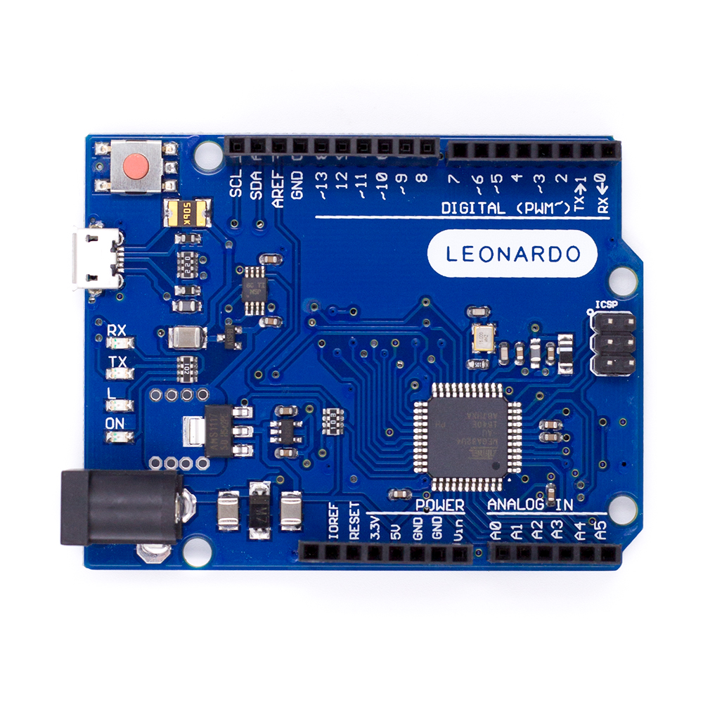 Контроллер Arduino Leonardo Atmega32U4, без логотипа, с кабелем
